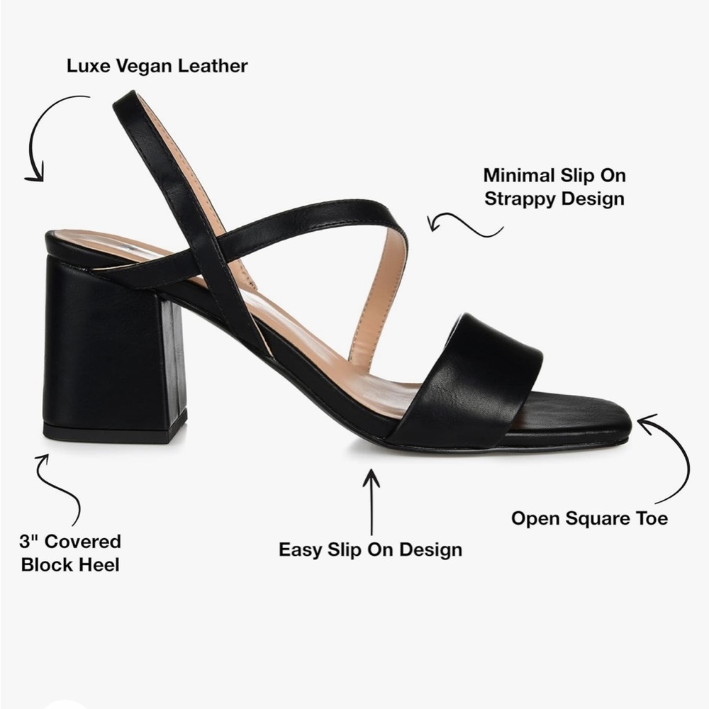NIB church black sandal heels
